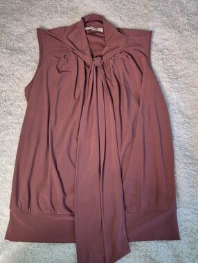 Dusty Rose Bow Blouse